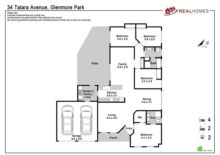 Floorplan of Homely house listing, 34 Talara Avenue, Glenmore Park NSW 2745