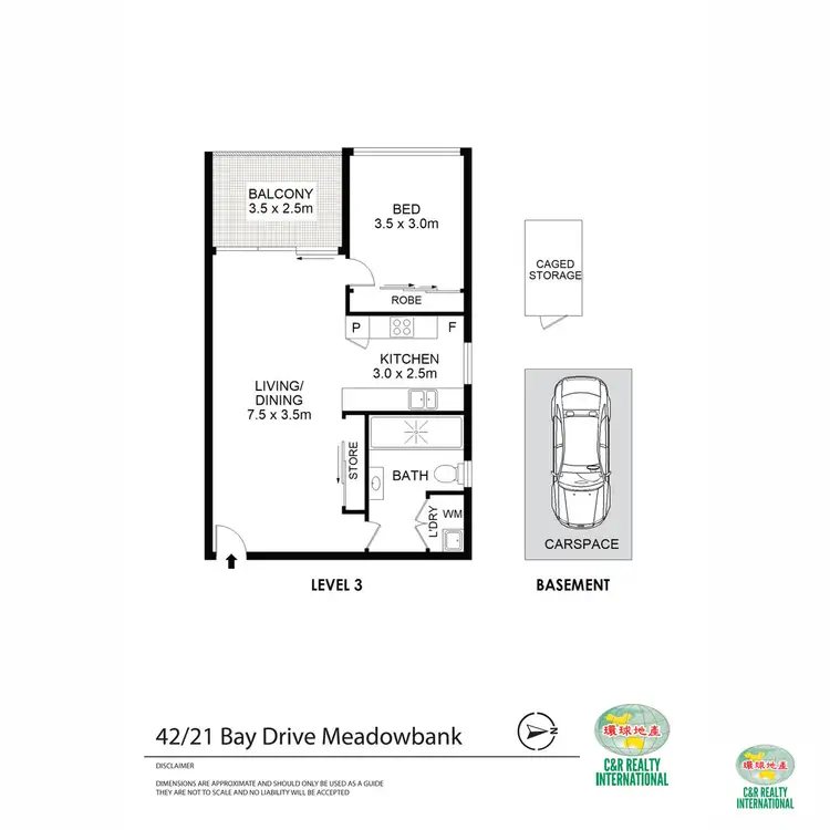 Floorplan of Homely apartment listing, 42/21 Bay Drive, Meadowbank NSW 2114