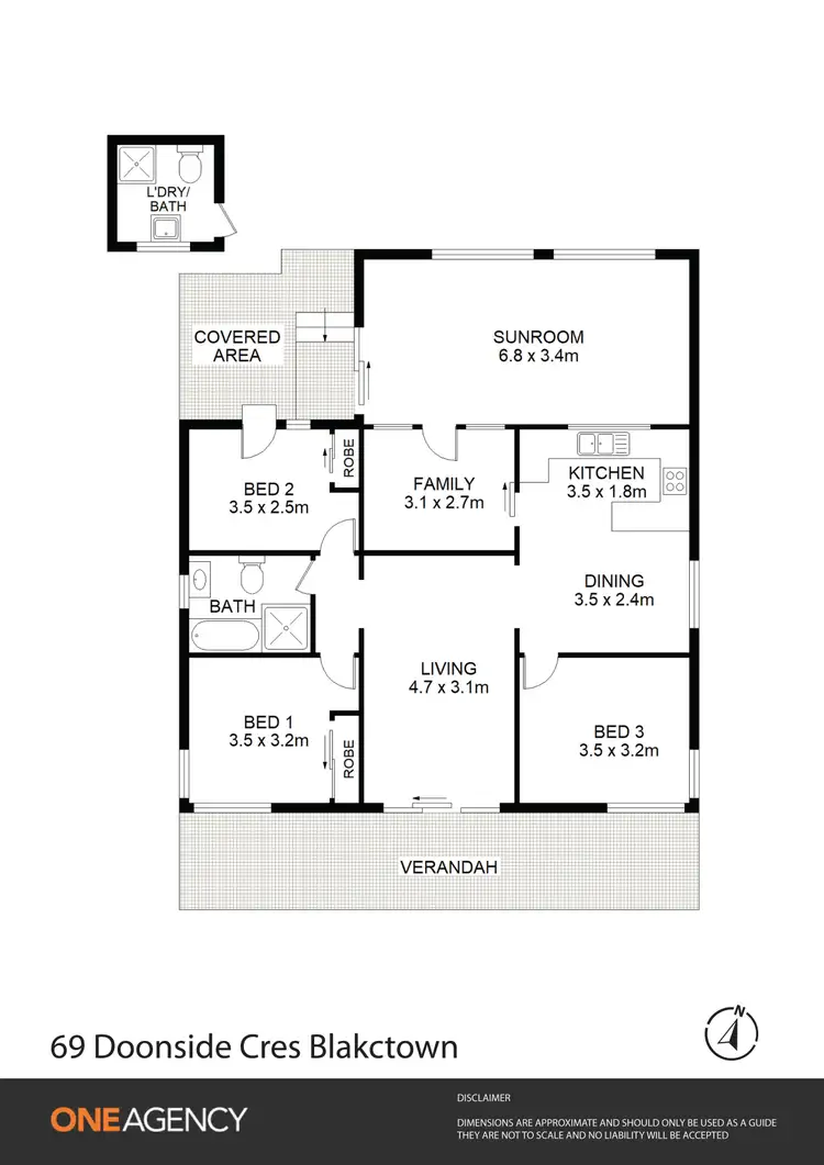 Floorplan of Homely house listing, 69 Doonside Crescent, Blacktown NSW 2148