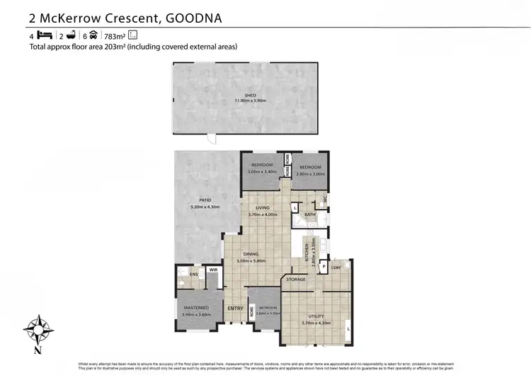 Floorplan of Homely house listing, 2 McKerrow Crescent, Goodna QLD 4300