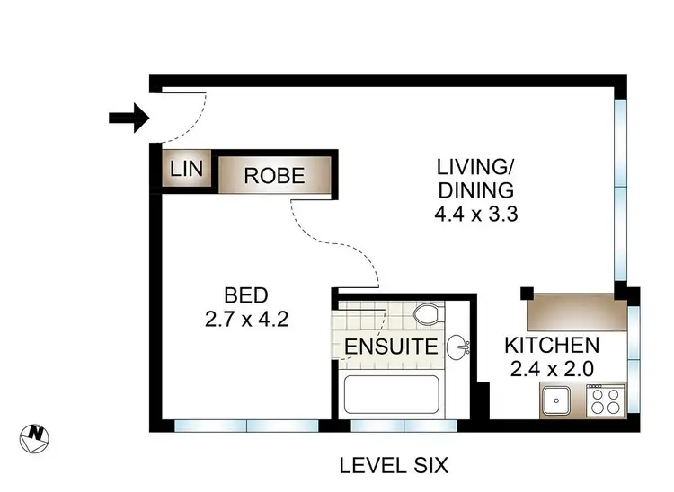 Floorplan of Homely apartment listing, 52/40 Victoria Street, Potts Point NSW 2011