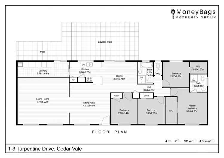 Floorplan of Homely house listing, 1-3 Turpentine Drive, Cedar Vale QLD 4285