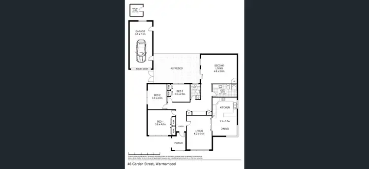 Floorplan of Homely house listing, 46 Garden Street, Warrnambool VIC 3280