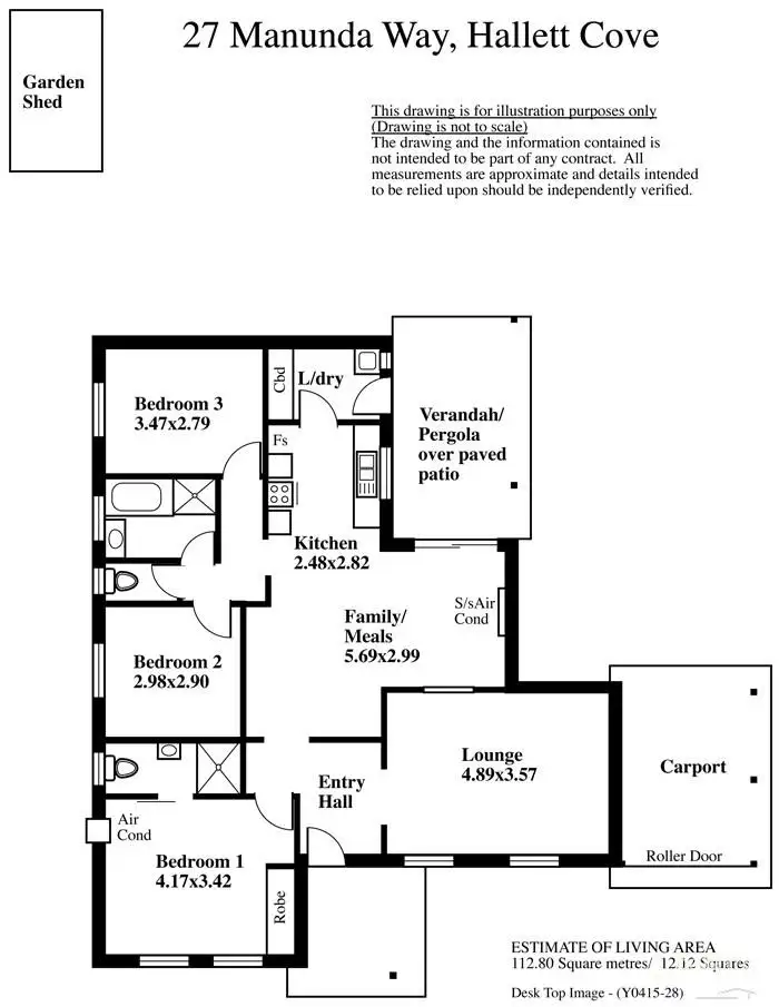 Floorplan of Homely house listing, 27 Manunda Way, Hallett Cove SA 5158