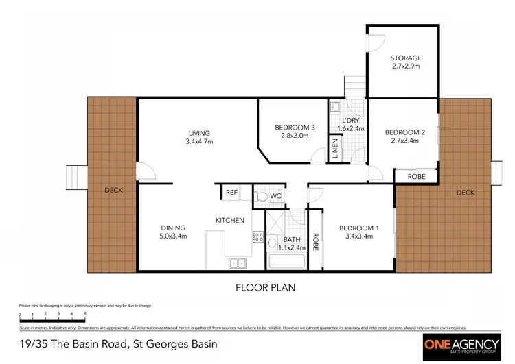 Floorplan of Homely villa listing, 19/35 The Basin Road, St Georges Basin NSW 2540