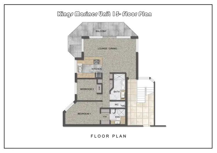 Floorplan of Homely unit listing, 15/6-10 Moss Street, Kingscliff NSW 2487