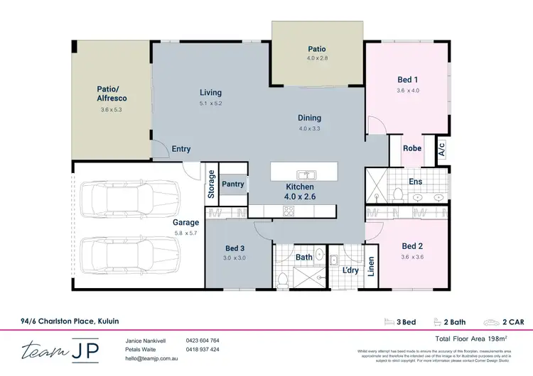 Floorplan of Homely retirement listing, 94/6 Charlston Place, Kuluin QLD 4558