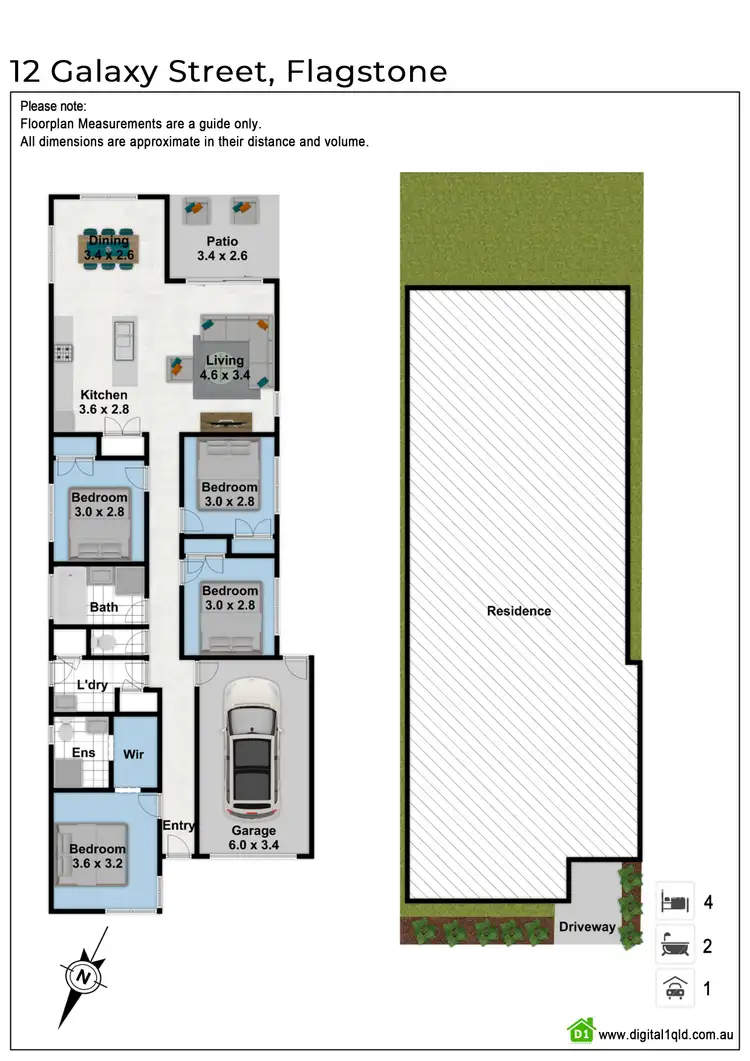 Floorplan of Homely house listing, 12 Galaxy Street, Flagstone QLD 4280
