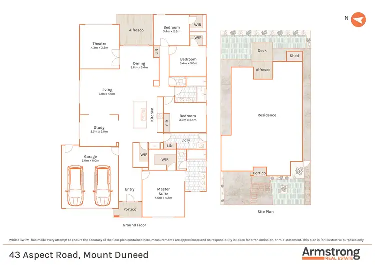 Floorplan of Homely house listing, 43 Aspect Road, Mount Duneed VIC 3217