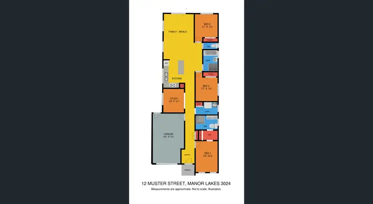 Floorplan of Homely house listing, 12 Muster Street, Manor Lakes VIC 3024
