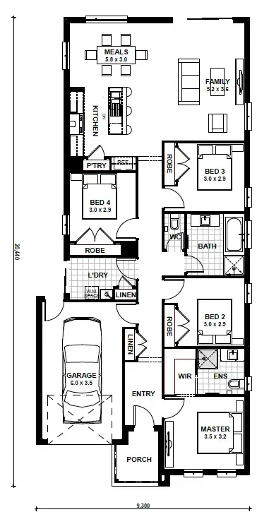 Floorplan of Homely house listing, Lot 1521 Hanover Circuit, Melton South VIC 3338
