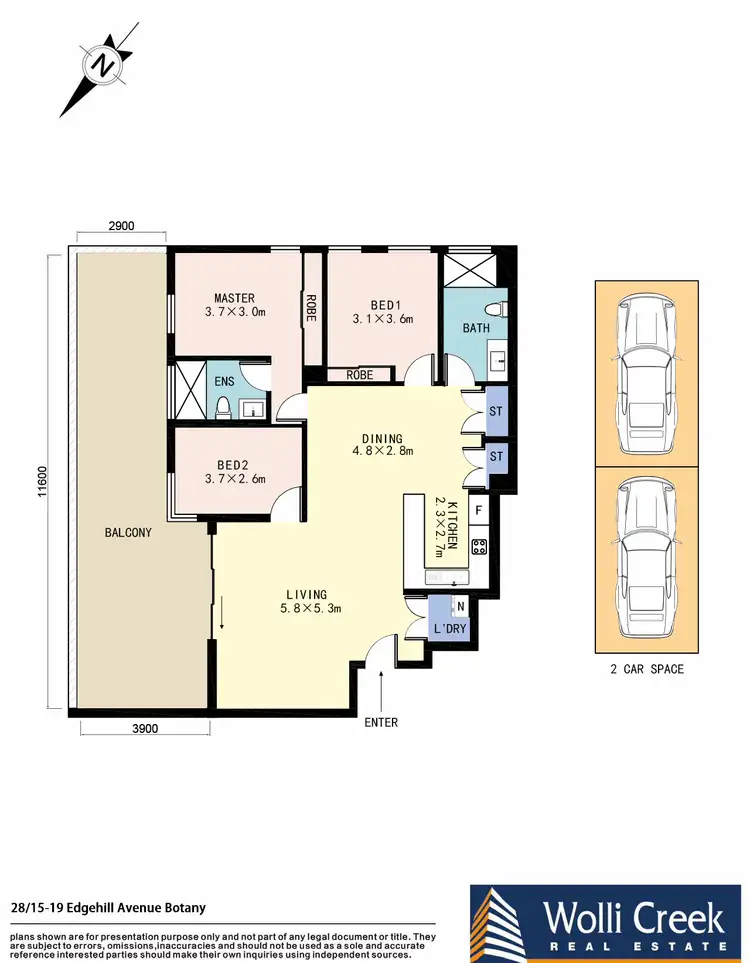 Floorplan of Homely apartment listing, 28/15 Edgehill Avenue, Botany NSW 2019