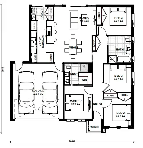 Floorplan of Homely house listing, Lot 1022 Heathland Road, Officer VIC 3809