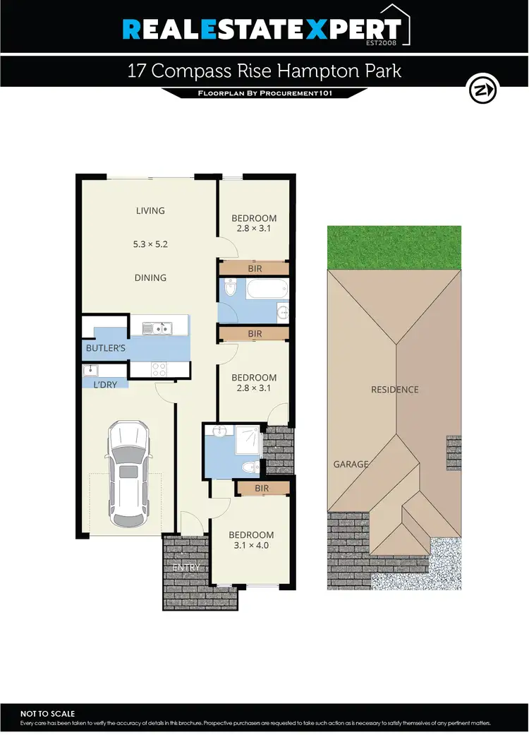 Floorplan of Homely house listing, 17 Compass Rise, Hampton Park VIC 3976