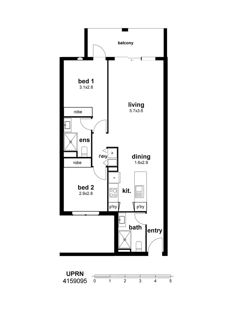 Floorplan of Homely unit listing, Address available on request