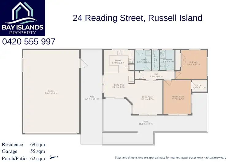Floorplan of Homely house listing, 24 Reading St, Russell Island QLD 4184