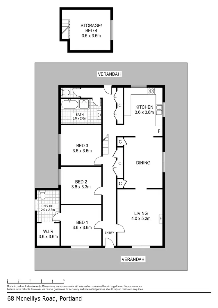 Floorplan of Homely house listing, 68 McNeillys Road, Portland VIC 3305
