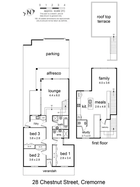 Floorplan of Homely house listing, 28 Chestnut Street, Cremorne VIC 3121