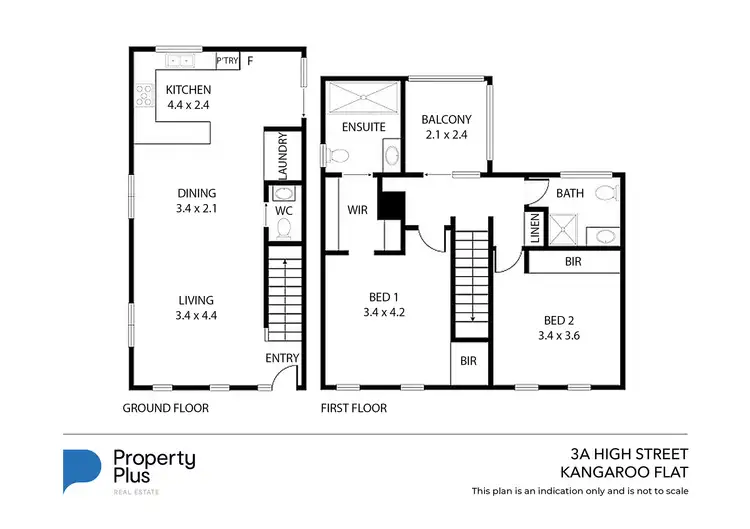 Floorplan of Homely townhouse listing, 3A High Street, Kangaroo Flat VIC 3555