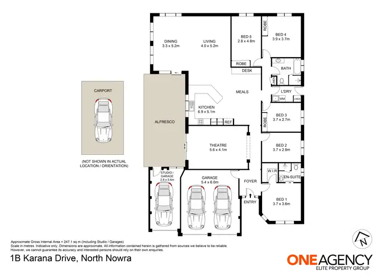 Floorplan of Homely house listing, 1B Karana Drive, North Nowra NSW 2541