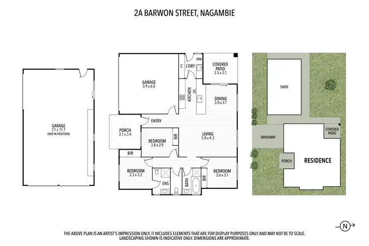 Floorplan of Homely house listing, 2A Barwon Street, Nagambie VIC 3608