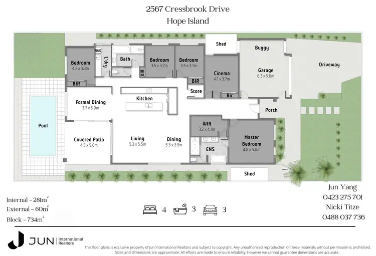 Floorplan of Homely house listing, 2567 Cressbrook Drive, Hope Island QLD 4212