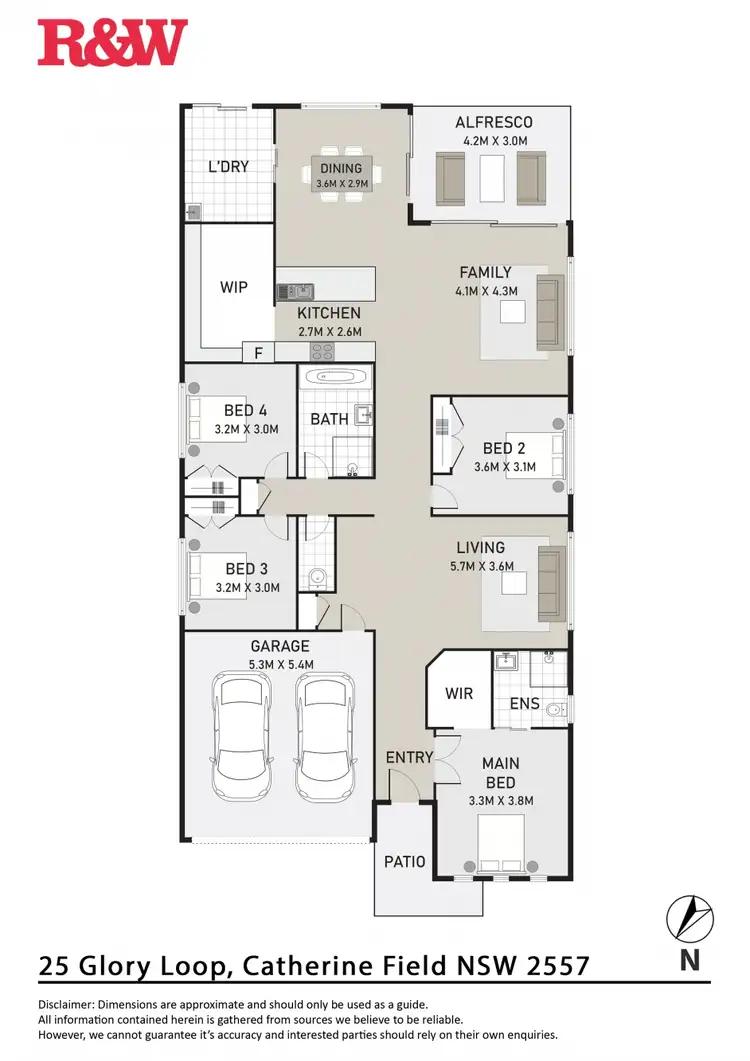 Floorplan of Homely house listing, 25 GLORY LOOP, Catherine Field NSW 2557
