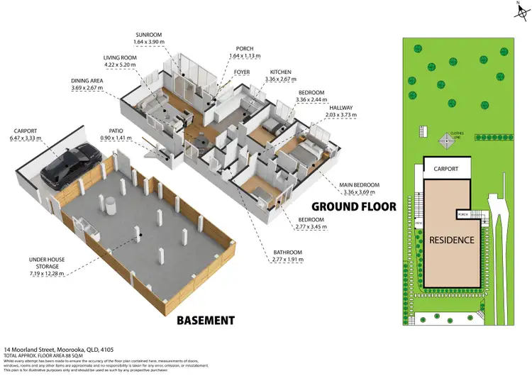 Floorplan of Homely house listing, 14 Moorland Street, Moorooka QLD 4105