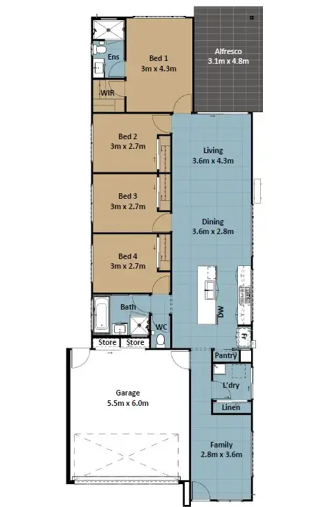 Floorplan of Homely house listing, 6 Gower Street, White Rock QLD 4306