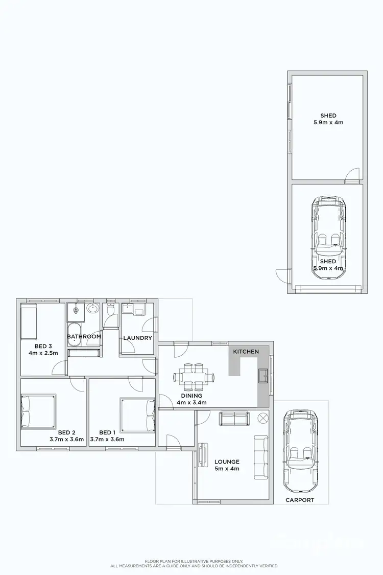 Floorplan of Homely house listing, 4 MAROONGA CRESCENT, Mount Gambier SA 5290