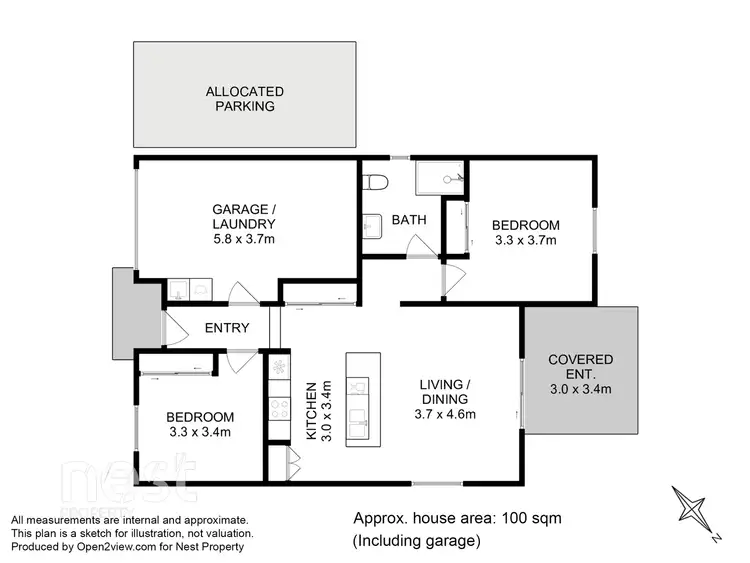 Floorplan of Homely villa listing, 23/32 Van Morey Road, Margate TAS 7054