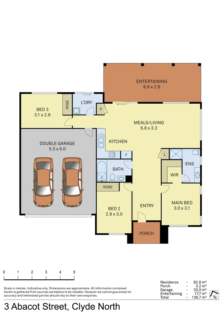 Floorplan of Homely house listing, 3 Abacot Street, Clyde North VIC 3978
