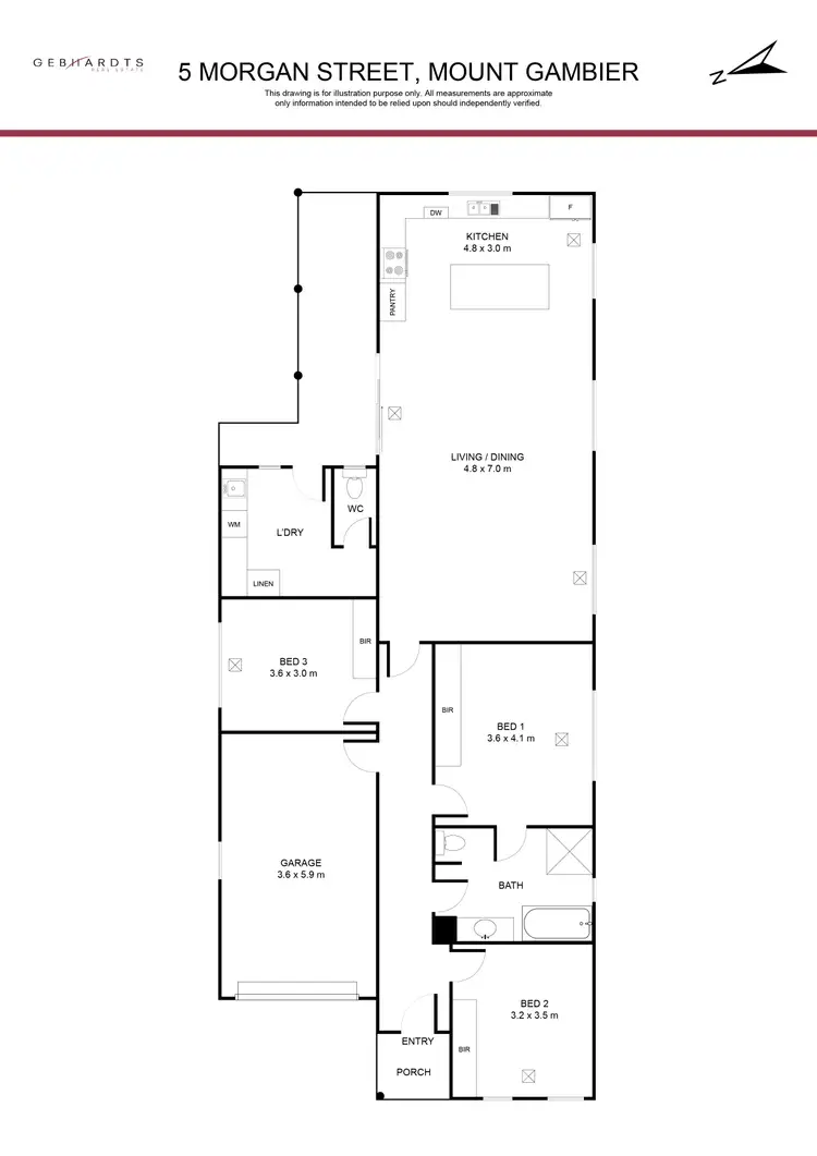 Floorplan of Homely house listing, 5 Morgan Street, Mount Gambier SA 5290