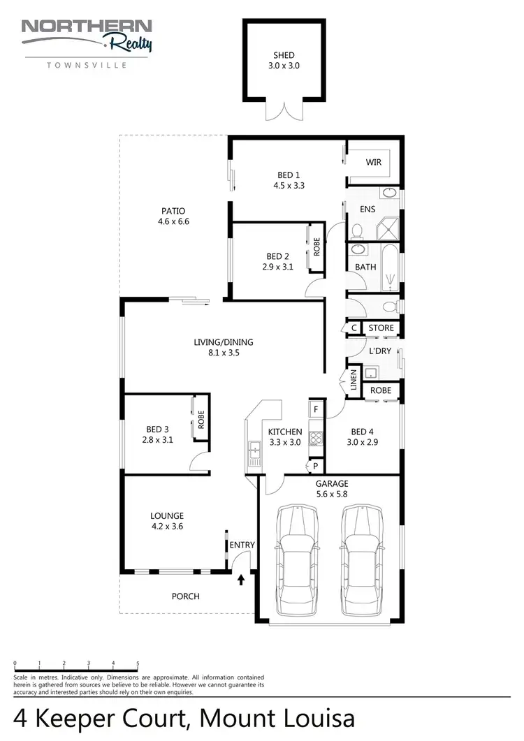 Floorplan of Homely house listing, 4 Keeper Court, Mount Louisa QLD 4814