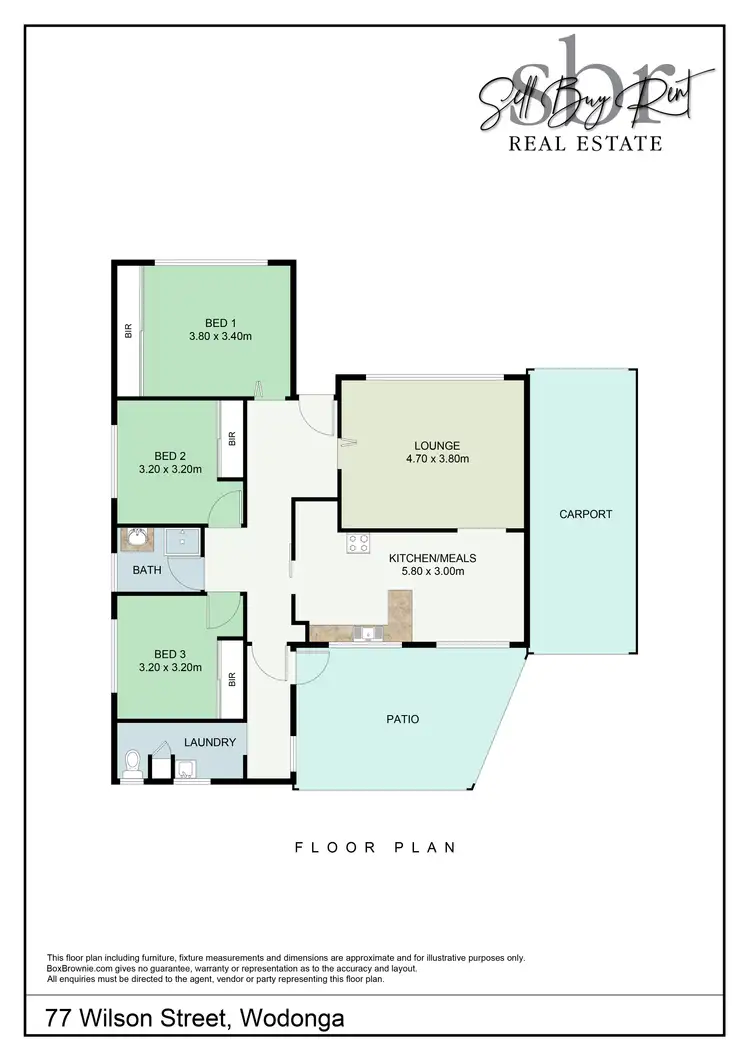 Floorplan of Homely house listing, 77 WILSON STREET, Wodonga VIC 3690