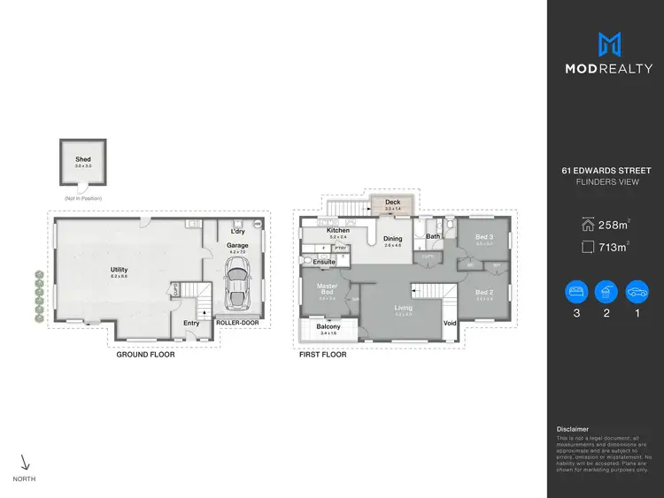 Floorplan of Homely house listing, 61 Edwards Street, Flinders View QLD 4305
