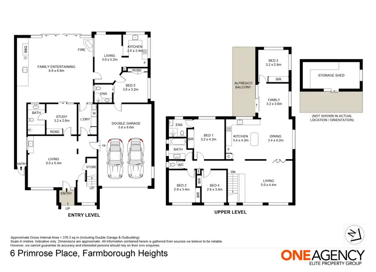 Floorplan of Homely house listing, 6 Primrose Place, Farmborough Heights NSW 2526