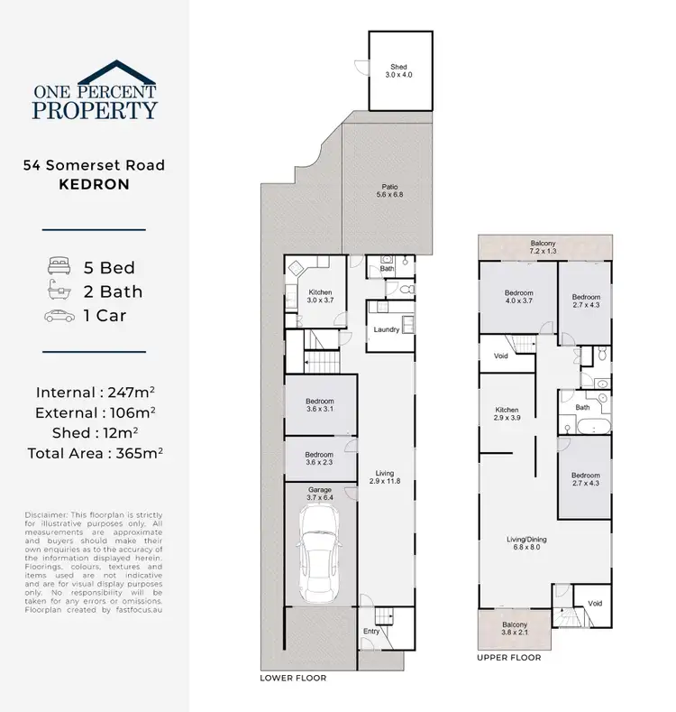 Floorplan of Homely house listing, 54 Somerset Road, Kedron QLD 4031
