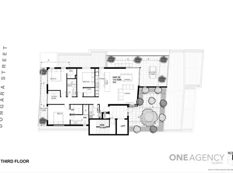 Floorplan of Homely apartment listing, 9/3 Dongara Street, Innaloo WA 6018