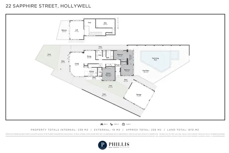 Floorplan of Homely house listing, 22 Sapphire Street, Hollywell QLD 4216