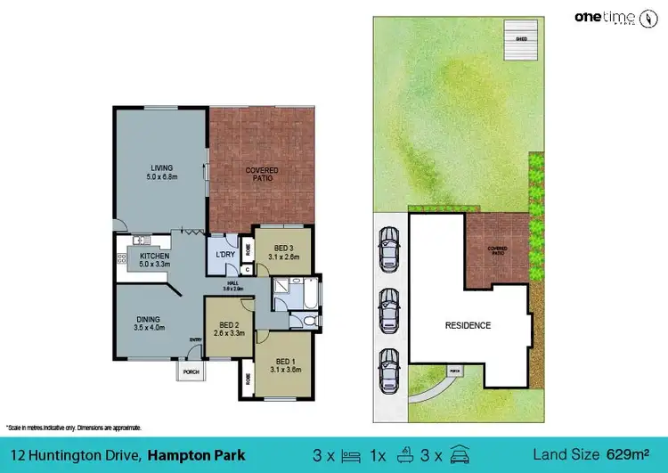 Floorplan of Homely house listing, 12 Huntington Drive, Hampton Park VIC 3976