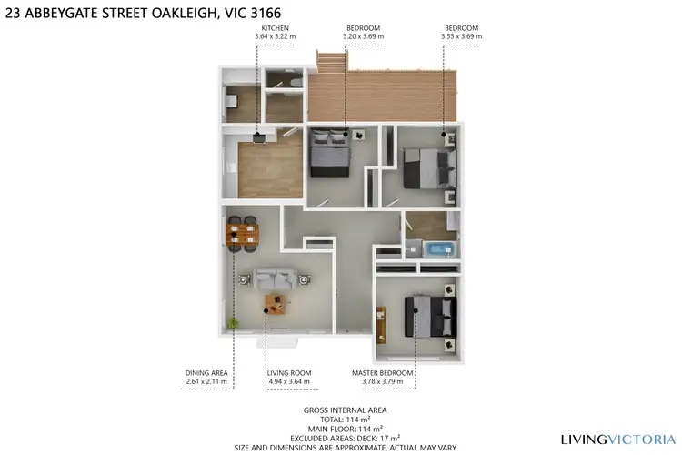 Floorplan of Homely house listing, 23 Abbeygate Street, Oakleigh VIC 3166