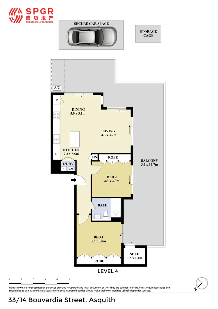 Floorplan of Homely apartment listing, 33/14 Bouvardia Street, Asquith NSW 2077