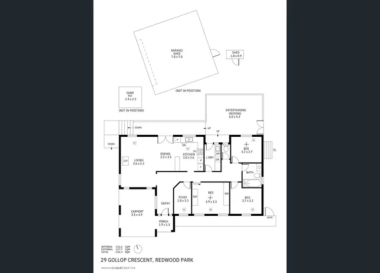 Floorplan of Homely house listing, 29 Gollop Crescent, Redwood Park SA 5097