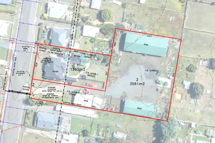 Floorplan of Homely land listing, 13 Charles Street, Cressy TAS 7302