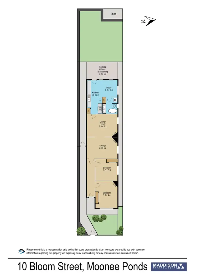 Floorplan of Homely house listing, 10 Bloom Street, Moonee Ponds VIC 3039