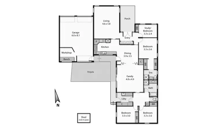 Floorplan of Homely house listing, 9 Pinecrest Drive, Highton VIC 3216