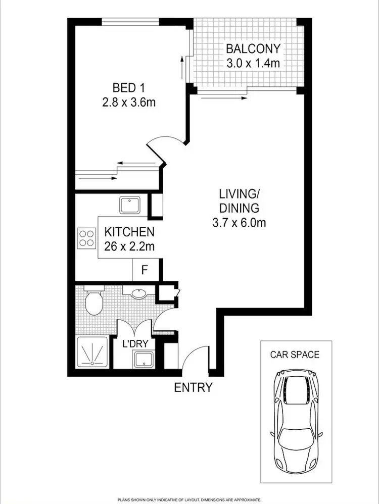 Floorplan of Homely apartment listing, C705/26 Point Street, Pyrmont NSW 2009