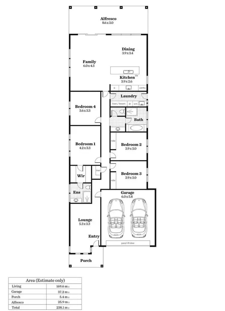 Floorplan of Homely house listing, 43A Maidos Grove, Valley View SA 5093
