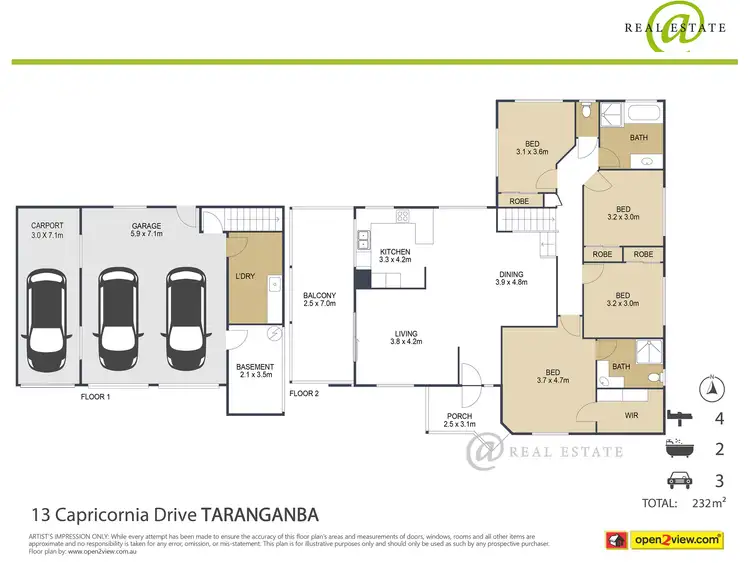 Floorplan of Homely house listing, 13 Capricornia Drive, Taranganba QLD 4703